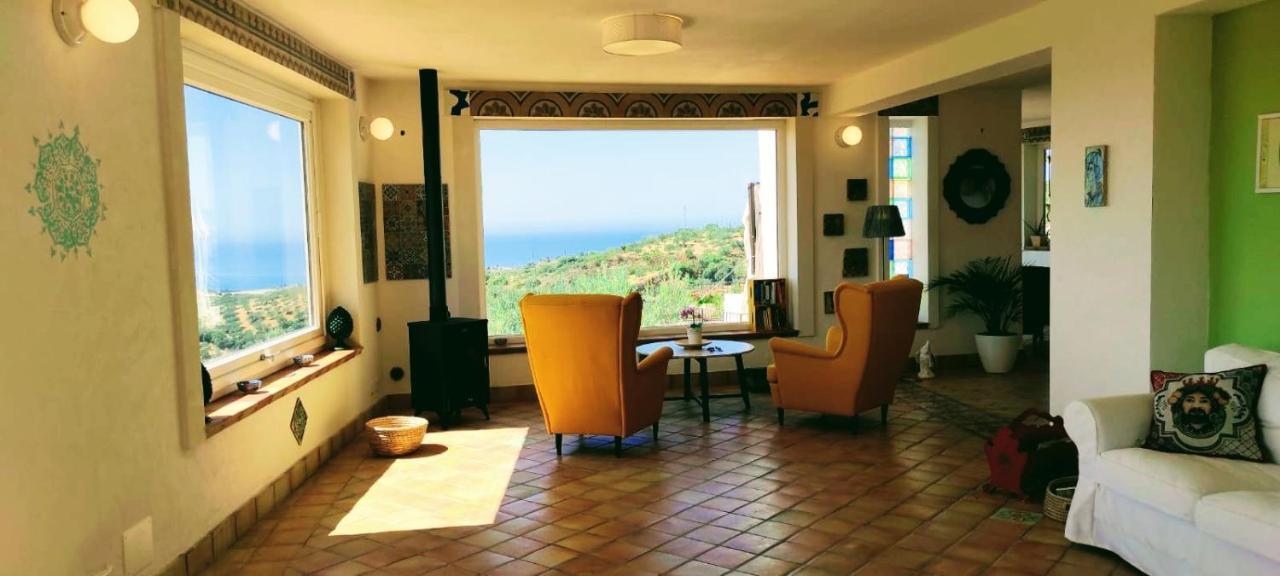 Villa Immersa In Oliveto Vista Mare Sciacca Bagian luar foto