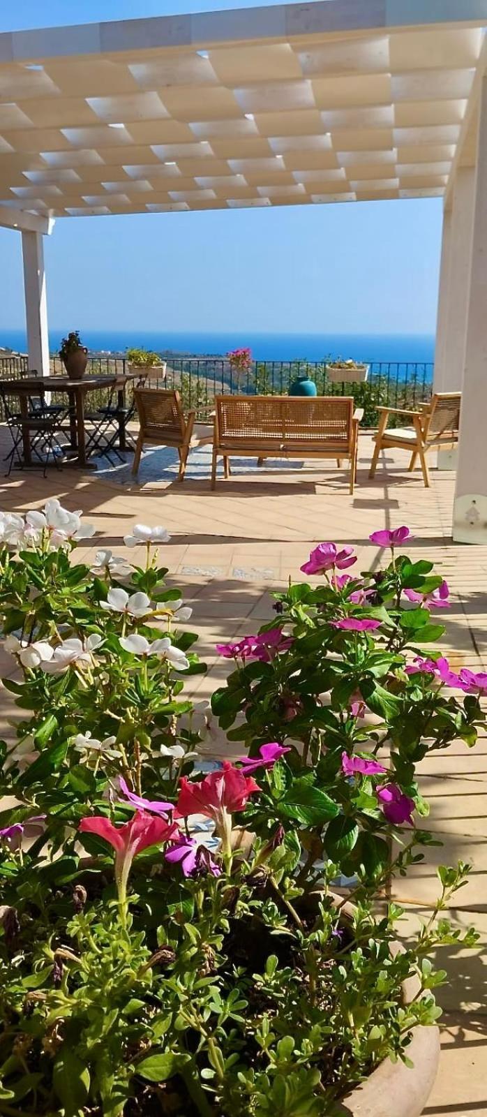 Villa Immersa In Oliveto Vista Mare Sciacca Bagian luar foto