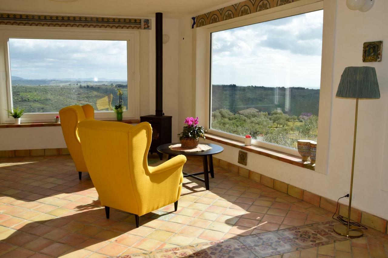 Villa Immersa In Oliveto Vista Mare Sciacca Bagian luar foto